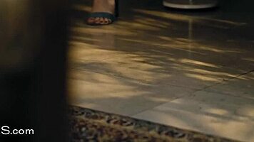 Teen Tiffany Tatum touches skinny blonde girlfriend’s ass with her mouth and legs