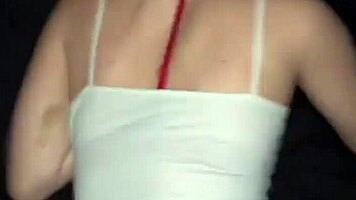 cute blonde girlfriend moans in missionary with boyfriend