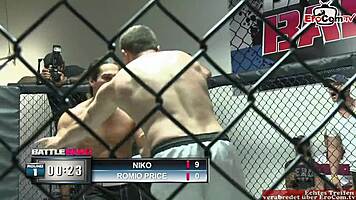 Brunette Girl With Natural Tits Wins Fight Prize