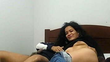 draining every drop from her tight core