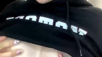 Two hot Russian hotties indulge in front of the camera, look at those juicy tits