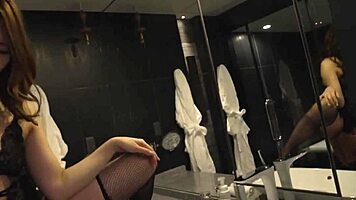 wife's wild outdoor creampie session with big dick on stairs