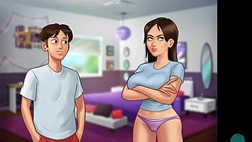 Horny Babe Starts Party Roleplay!