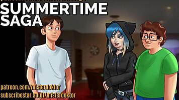 He distracts girlfriend from book with blowjob and cum on tits