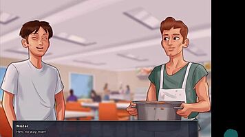 He distracts girlfriend from book with blowjob and cum on tits