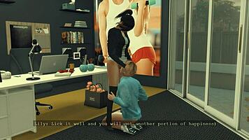 Sims 4 gym flex nutt part 1 - happy birthday lily