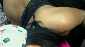 Watch me give my brother a huge blowjob on webcam? He's loving it!