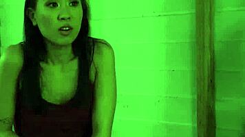 Stepdaughter caught fapping in the shed