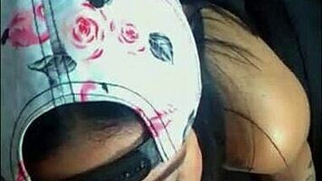 Watch me give my brother a huge blowjob on webcam? He's loving it!