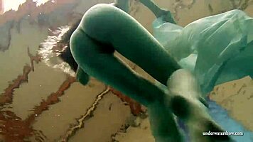 hungarian teen petra gets nude in the pool underwater 😍