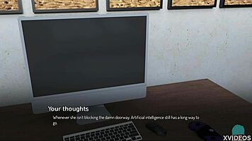 Boss wife flaunts her curvy tits for the game