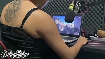 Tattooed teen with big tits seduces friend for unprotected fucking