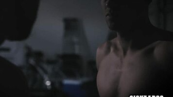 Crazy babe gets used by two friends with big cocks