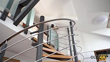 Old Man Licks Teen's Shaved Pussy