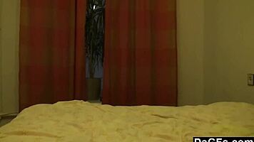 Beautiful Petite Brunette Feels Excited Alone With Her Camera