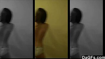 Beautiful Petite Brunette Feels Excited Alone With Her Camera