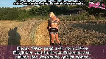 Thin German Blonde Amateur Teen Public Creampie Threesome