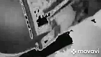 African american teen scratches her ass intriguingly