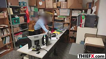 easy blowjob on big cock in garage