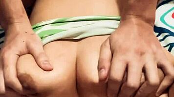 najla gets fucked by husband's friend in hot shorts 😈