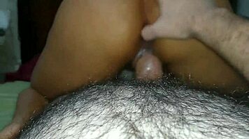 Wet girlfriend rides cock reverse cowgirl