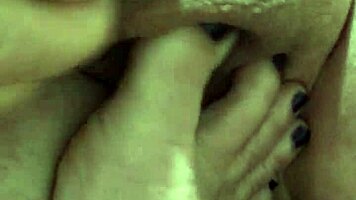 bbw marcy diamond with big ass tries first footjob on teen cock