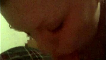 The shemale bombshell says, 'This inked teen gives an amazing blowjob.'