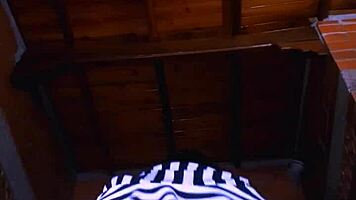 Slim university student seduces lover with skilled passion in apartment