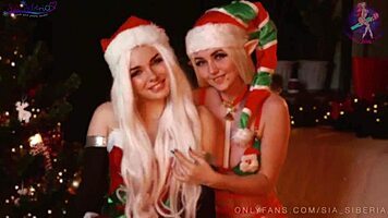 2020 fucking year santa fucks elf in cosplay