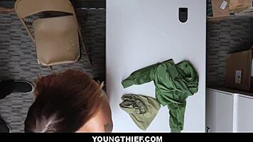 i let the officer fuck me for freedom in the shop