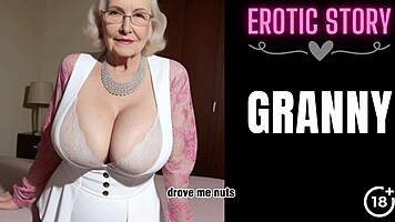 Granny's FIRST SEX with HOT GILF unfolds in taboo tale part 1