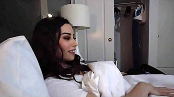 Step Brother and Sister Share Bed for Intense Handjob Session