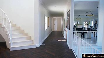 Taboo Teen 18+ Rides Hard in Kitchen