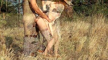 Redhead Babe Fucked Outdoors On Hot Summer Day