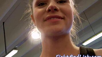 Smalltit Beauties Lick Pussies After Fight