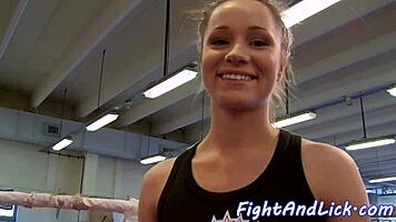 Smalltit Beauties Lick Pussies After Fight