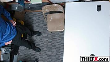 Teen accepts burglar's big cock deal