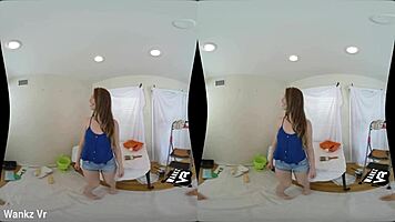 WankzVR 油漆工和吉莉安·詹森大开腿狂玩