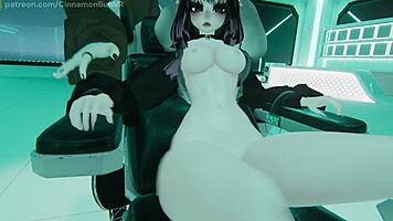 Slutty Girl Gets Bound and Fucked Hard in Machine VRC ERP Scene