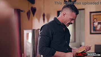 Slutty teen stepdaughter marley brinx gets banged by big dick dominant stepdad charles dera in lingerie