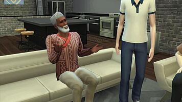 lunch with neighbor turns into swinging interracial group fuck in 3d hentai sims.