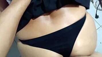 Student And Partner Engage In Bathroom Encounter