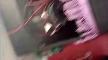 Student And Partner Engage In Bathroom Encounter