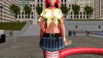 hey, what's miia the snake girl doing naked and spreading in public