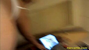 18 year old babe gets creampie on webcam?