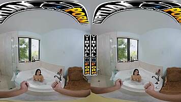 Bath with Kiana Kumani! Quick POV fuck in the tub!