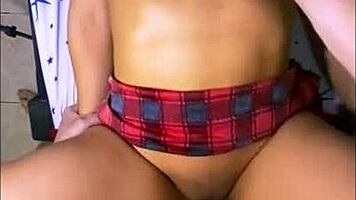 stepdaughter felt uncomfortable at first but after foreplay her tight wet pussy craved penetration