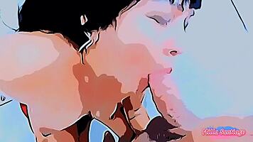 Nephew cums twice in aunt's mouth!