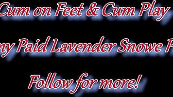 pale latina goddess lotions feet for epic footjob cumshot! 🦶💦