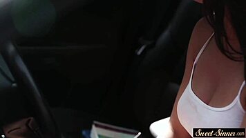 Stockinged stepdaughter dickriding in cowgirl